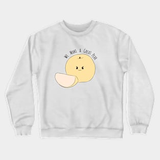 Asian Pear Fruit Art Crewneck Sweatshirt